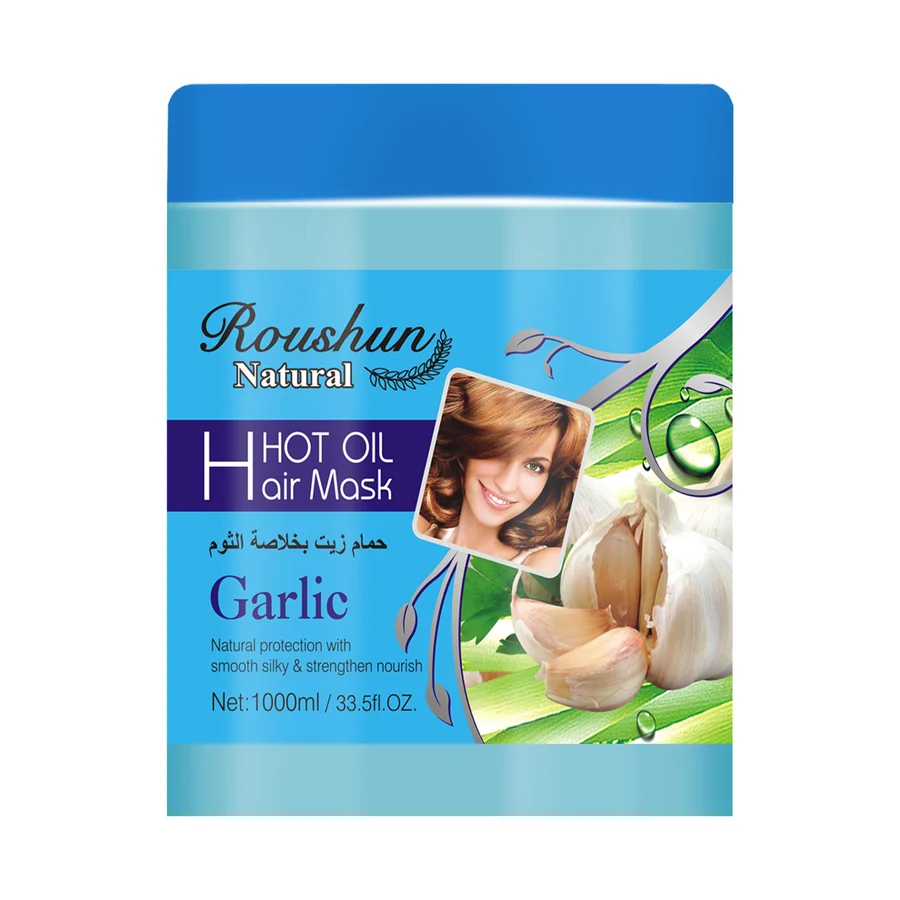 ROUSHUN Garlic Hair Treatment 1000 ml model RS-30046 product packaging for private label OEM/ODM