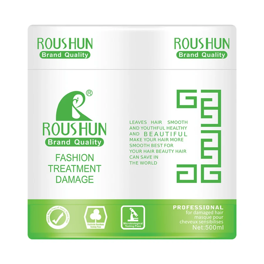 ROUSHUN Green Hair Treatment 500 ml model RS-29435 product packaging for private label OEM/ODM