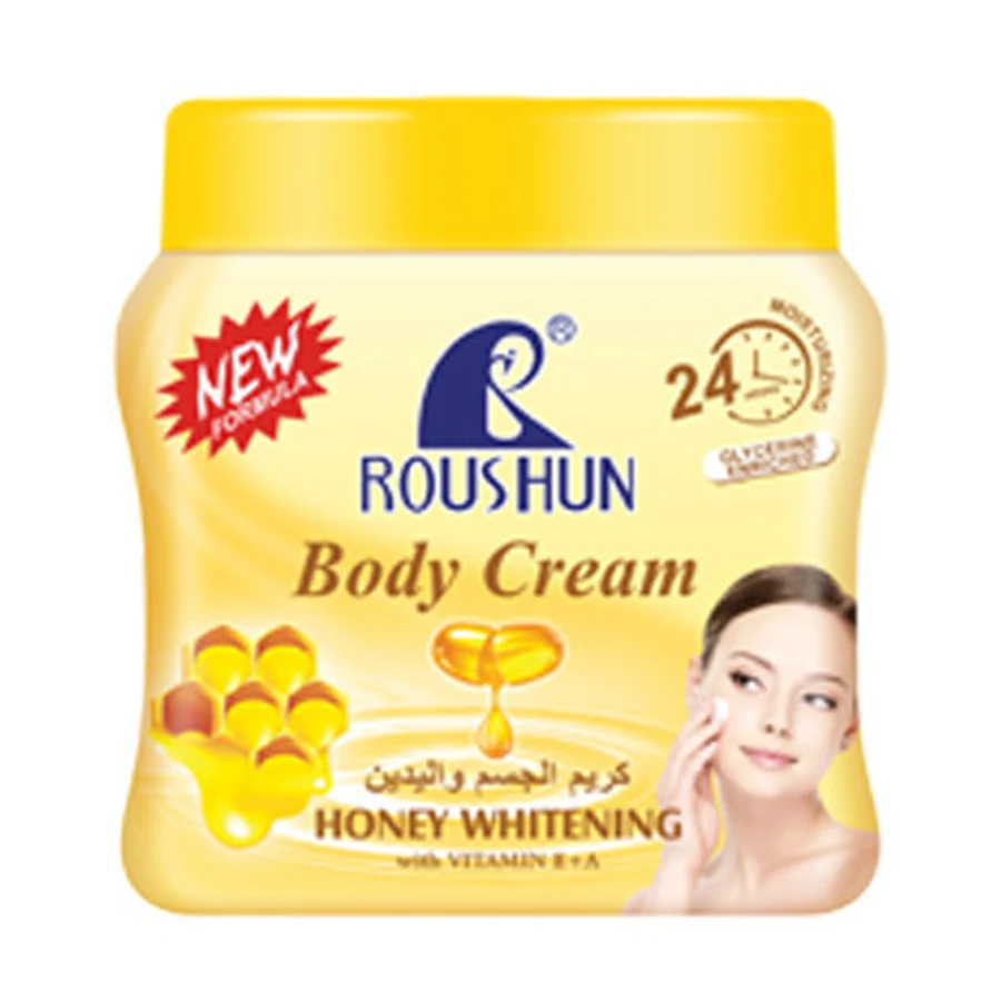 ROUSHUN Honey Body Cream 300 ml model RS-29245 product packaging for private label OEM/ODM