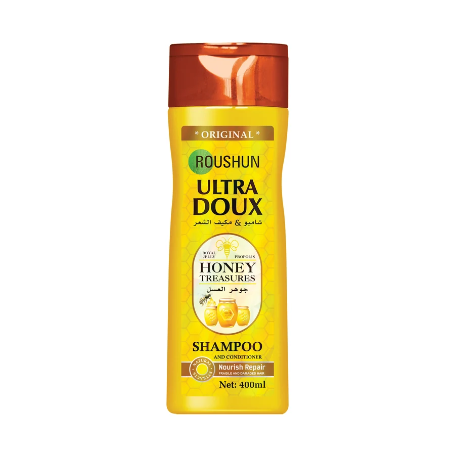ROUSHUN Honey Shampoo 400 ml model RS-29705 product packaging for private label OEM/ODM