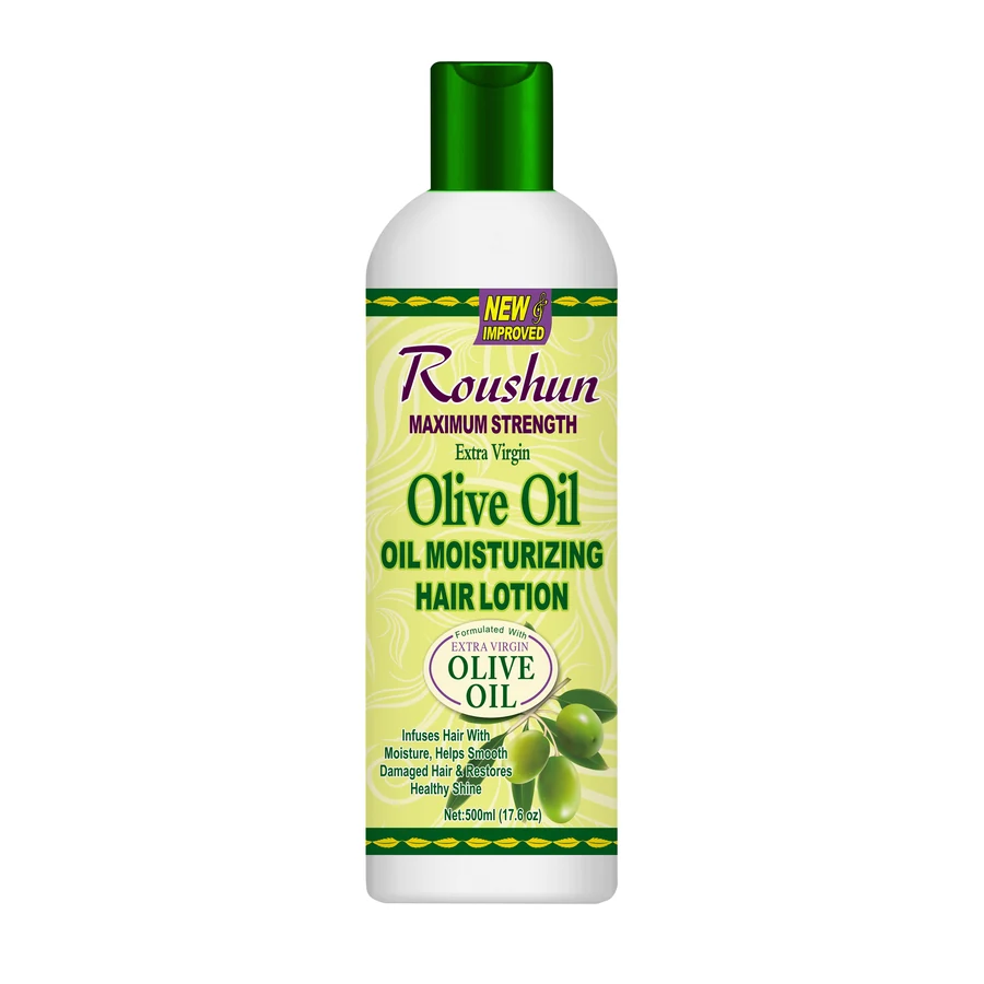 ROUSHUN Olive Oil Hair Lotion 500 ml model RS-29725 product packaging for private label OEM/ODM