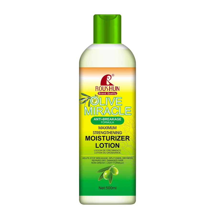 ROUSHUN Olive Oil Hair Lotion 500 ml model RS-29730 product packaging for private label OEM/ODM