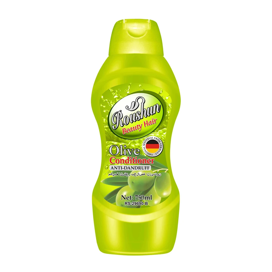 ROUSHUN Olive Oil Shampoo, Conditioner and Hair Lotion Set component packaging model RS-29690 for private label OEM/ODM