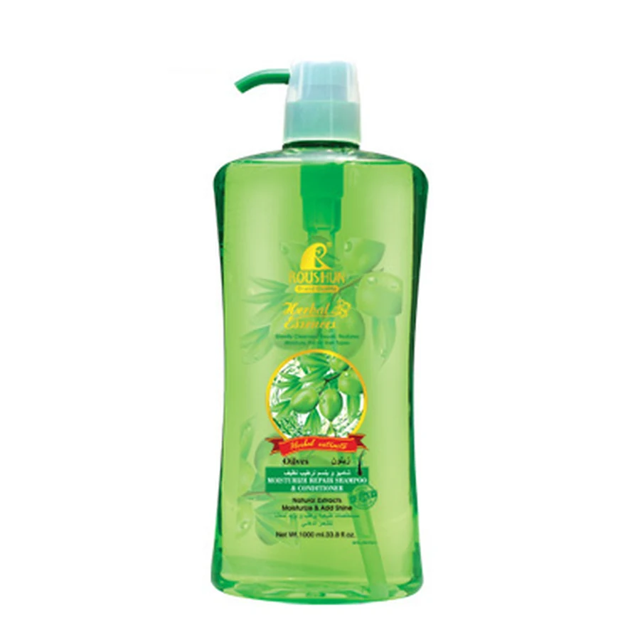 ROUSHUN Olive Oil Shampoo 1000 ml model RS-29751 product packaging for private label OEM/ODM