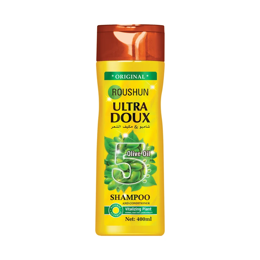 ROUSHUN Olive Oil Shampoo 400 ml model RS-29707 product packaging for private label OEM/ODM