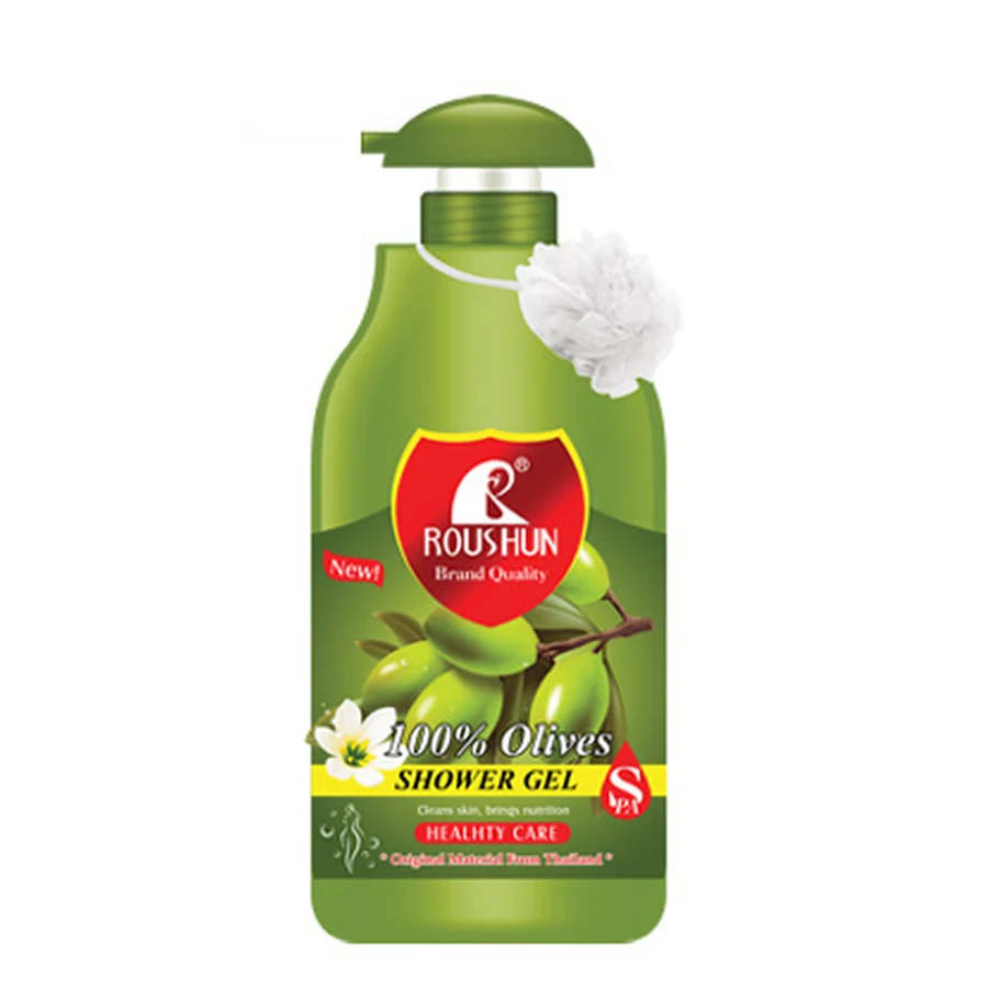 ROUSHUN Olive Oil Shower Gel 1500 ml model RS-29394 product packaging for private label OEM/ODM