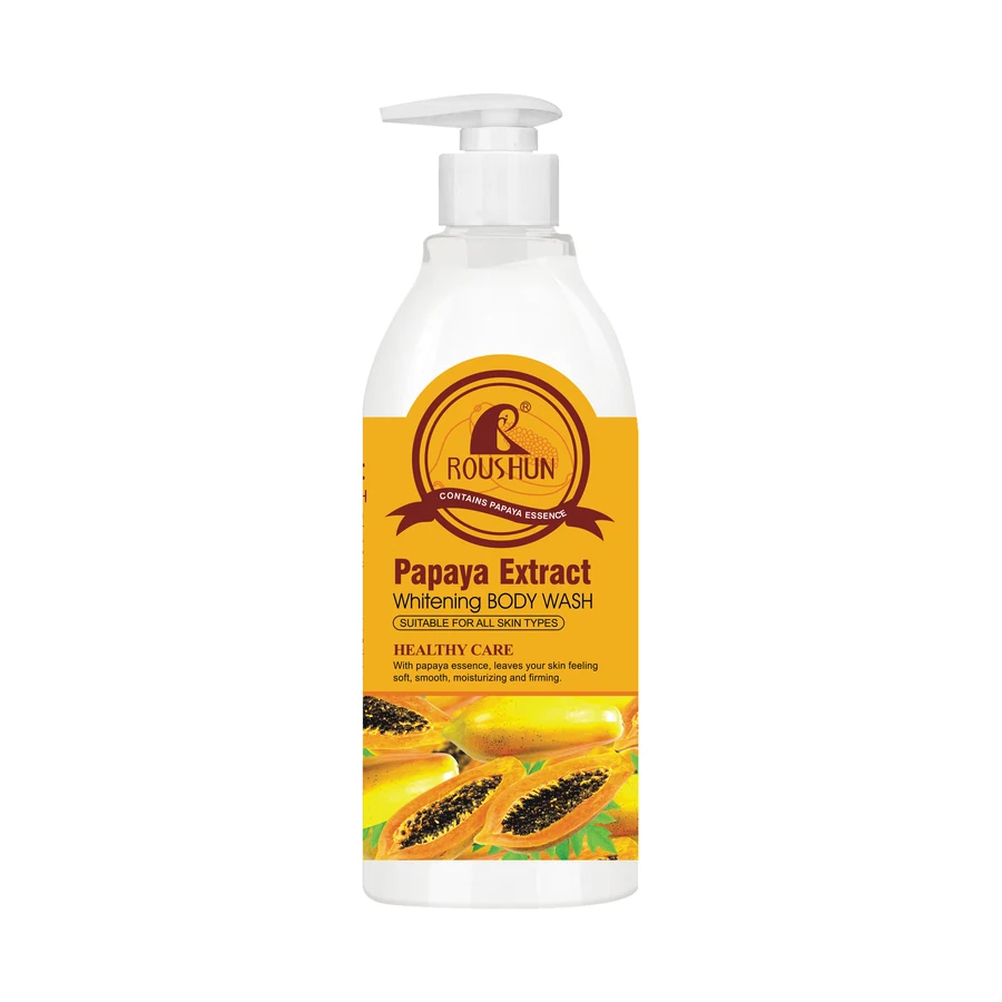 ROUSHUN Papaya Shower Gel 1380 ml model RS-28979 product packaging for private label OEM/ODM