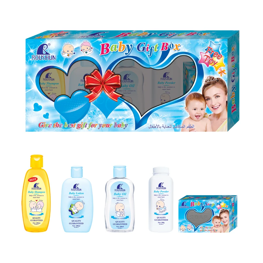 ROUSHUN Blue Baby Care Set 100 g x 6 model RS-28961 product packaging for private label OEM/ODM