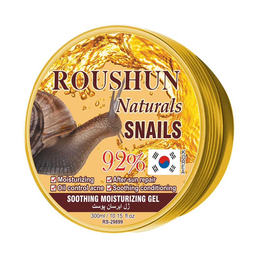 ROUSHUN Snail Skin Gel 300 ml model RS-29899 product packaging for private label OEM/ODM