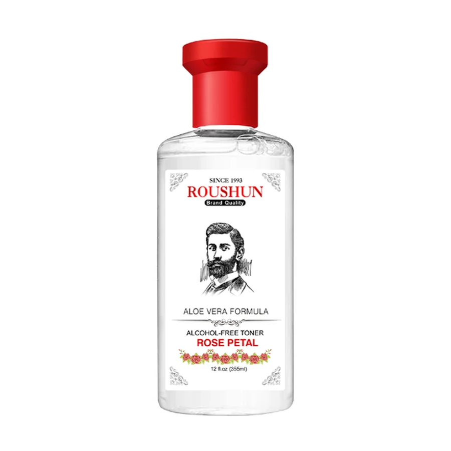 ROUSHUN Rose Facial Toner 355 ml model RS-29999 product packaging for private label OEM/ODM