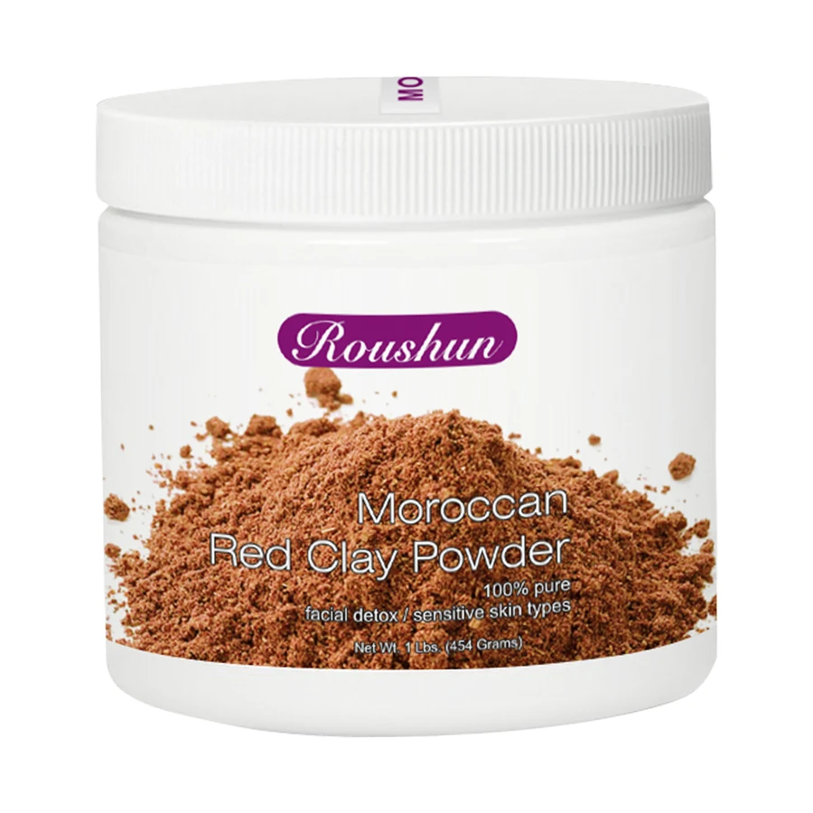 ROUSHUN Clay Mask Powder 454 ml model RS-29965 product packaging for private label OEM/ODM