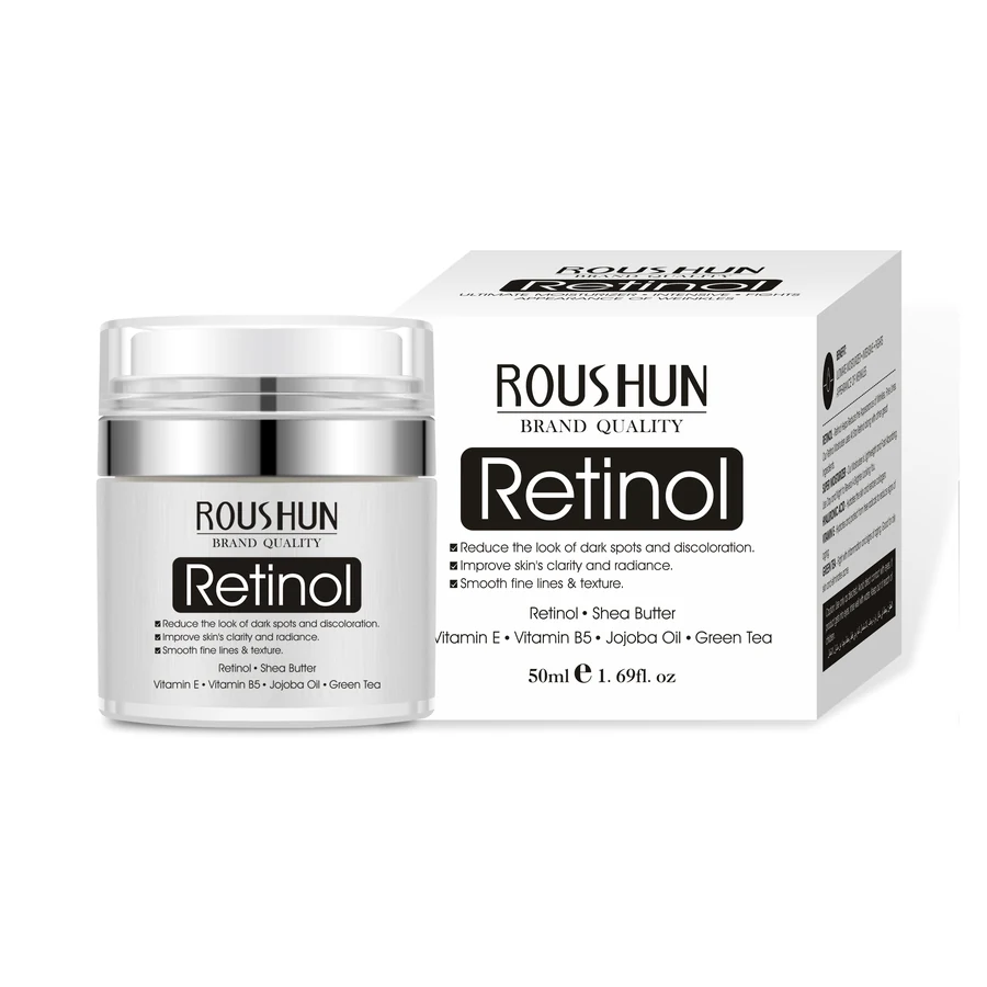 ROUSHUN Retinol Face Cream 50 ml model RS-30139 product packaging for private label OEM/ODM