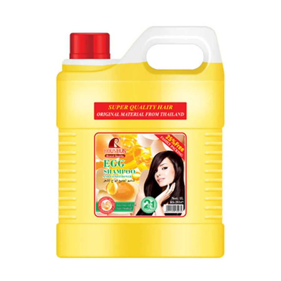 ROUSHUN Egg Shampoo 1 L model RS-29347 product packaging for private label OEM/ODM