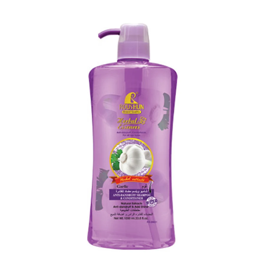 ROUSHUN Garlic Shampoo 1000 ml model RS-29651 product packaging for private label OEM/ODM