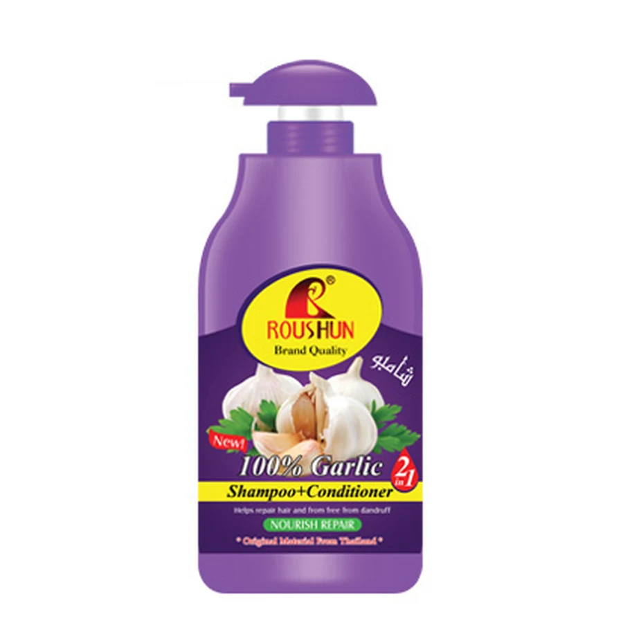 ROUSHUN Garlic Shampoo 1500 ml model RS-29399 product packaging for private label OEM/ODM