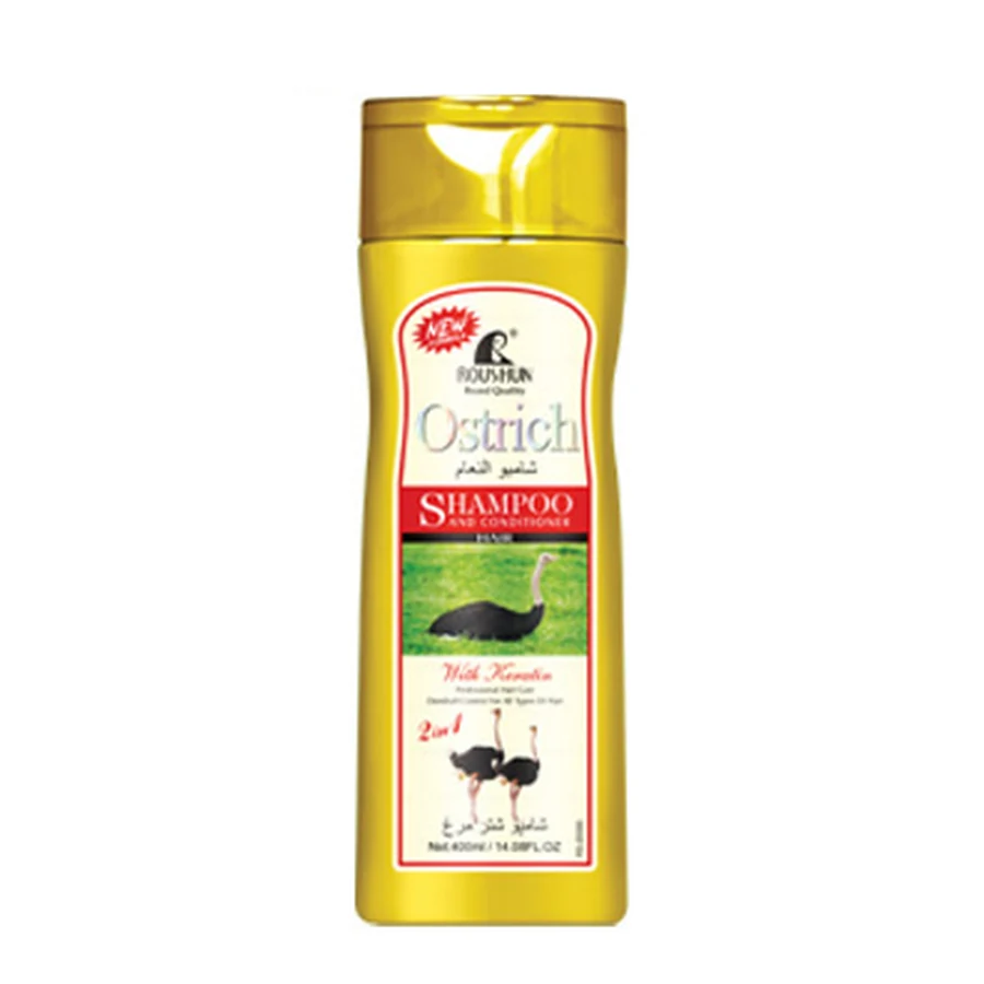 ROUSHUN Ostrich Shampoo 400 ml model RS-29385 product packaging for private label OEM/ODM