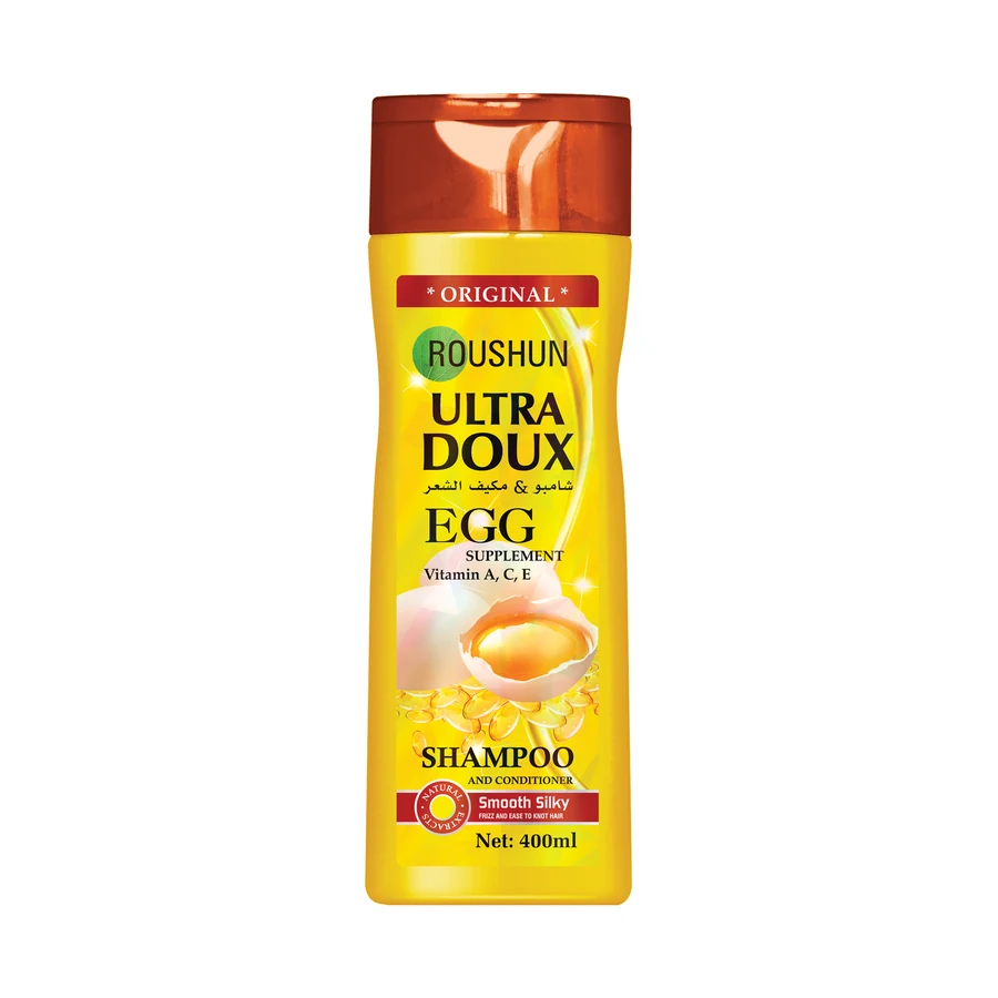 ROUSHUN Egg Shampoo 400 ml model RS-29704 product packaging for private label OEM/ODM