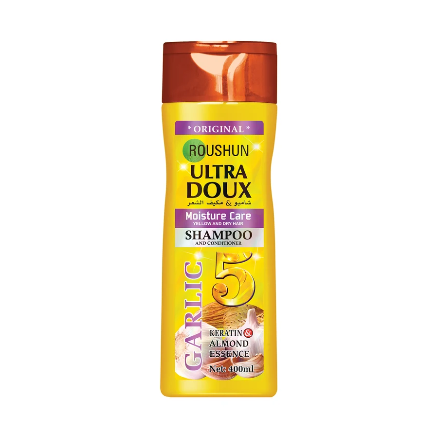ROUSHUN Garlic Shampoo 400 ml model RS-29706 product packaging for private label OEM/ODM