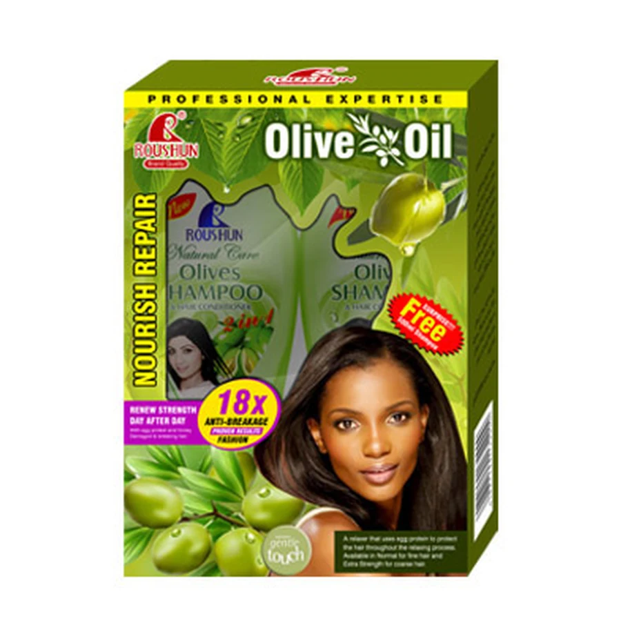 ROUSHUN Hair Care Set 500 ml + 300 ml model RS-29802 product packaging for private label OEM/ODM