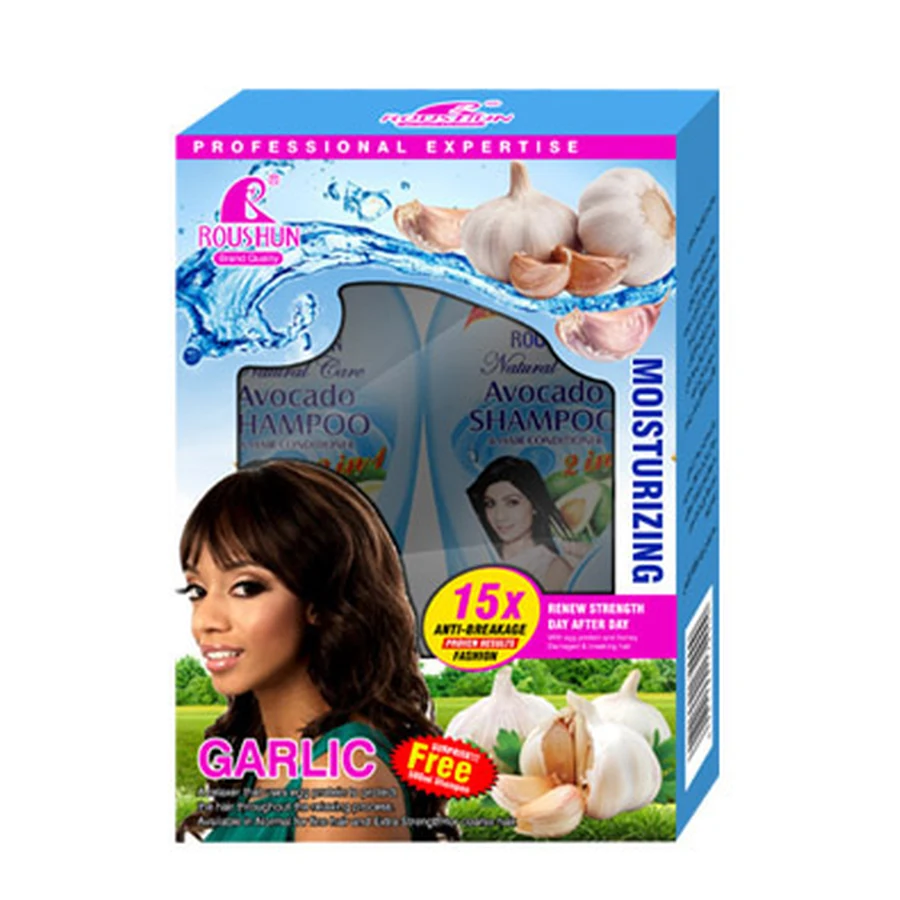 ROUSHUN Hair Care Set 500 ml + 300 ml model RS-29803 product packaging for private label OEM/ODM