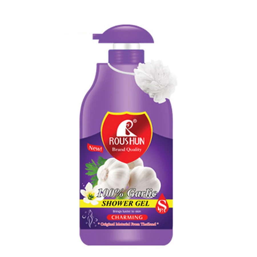 ROUSHUN Garlic Shower Gel 1500 ml model RS-29396 product packaging for private label OEM/ODM