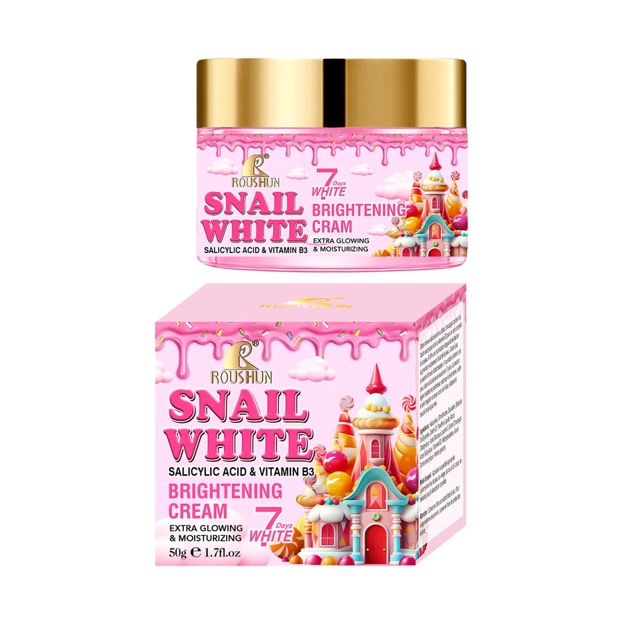 ROUSHUN Snail White Face Cream 50 g model RS-31077 product packaging for private label OEM/ODM