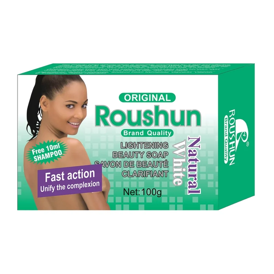ROUSHUN Brightening Soap model RS-29800 white background product image for OEM/ODM private label soap manufacturing