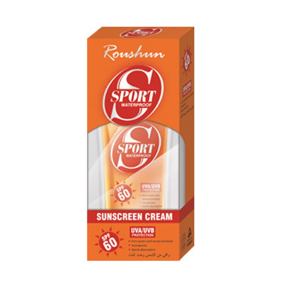 ROUSHUN Sunscreen 50 ml model RS-29708 product packaging for private label OEM/ODM