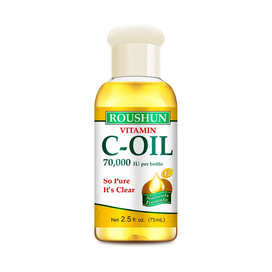 ROUSHUN Vitamin C Body Oil 75 ml model RS-30025 product packaging for private label OEM/ODM