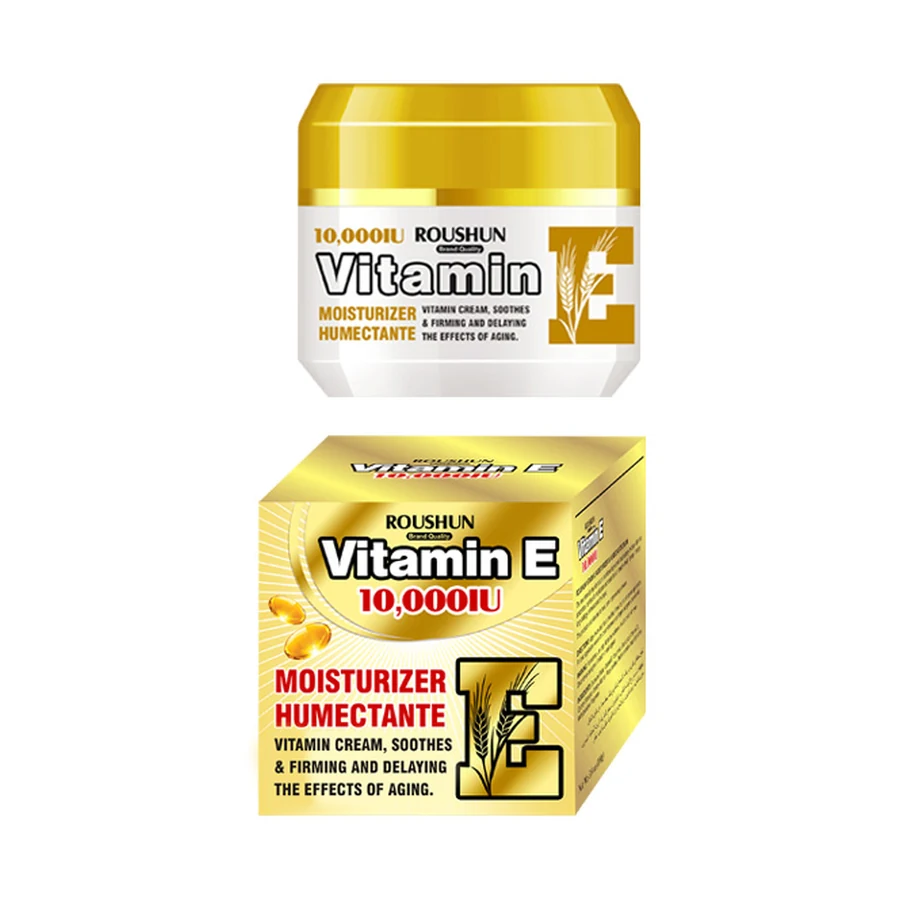 ROUSHUN Vitamin E Body Cream 100 ml model RS-29986 product packaging for private label OEM/ODM