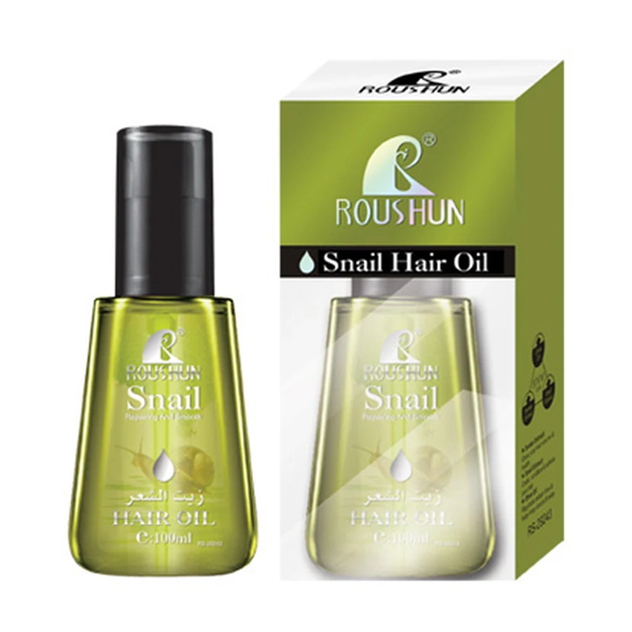 Snail Hair Oil 100 ml model RS-29243 product packaging for private label OEM/ODM