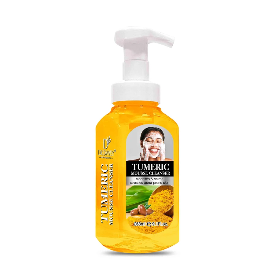 Turmeric Mousse Facial Cleanser model DV-6624 product packaging for private label OEM/ODM