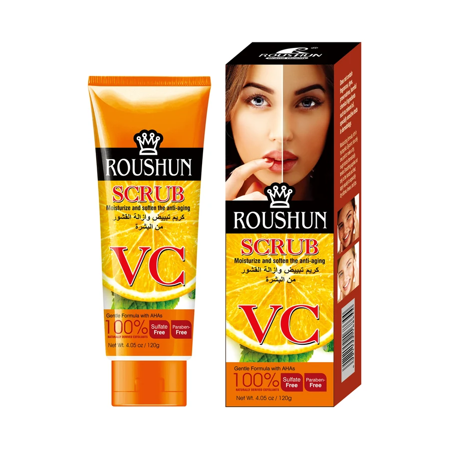 Vitamin C Body Scrub 120 g model RS-29685 product packaging for private label OEM/ODM