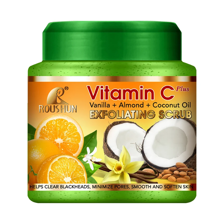 Vitamin C Body Scrub 750 ml model RS-30786C product packaging for private label OEM/ODM